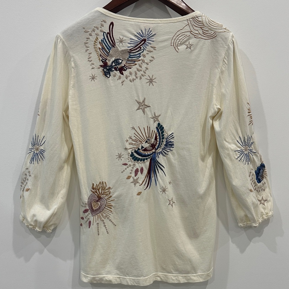 Victoria Puff Sleeve Tee by Johnny Was - Picture 6 of 10